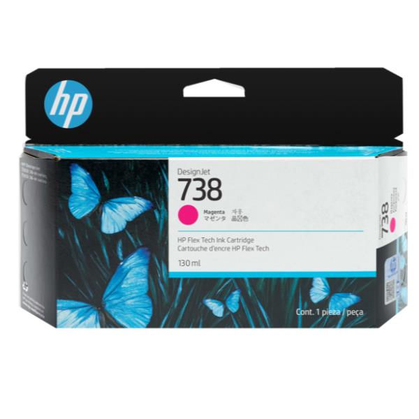 foto del prodotto hp cartuccia di inchiostro magenta designjet 738 da 130 ml