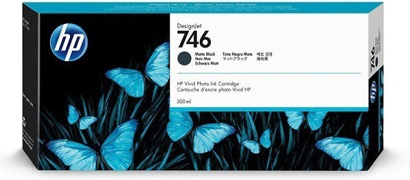 foto del prodotto hp cartuccia di inchiostro nero opaco designjet 746 da 300 ml