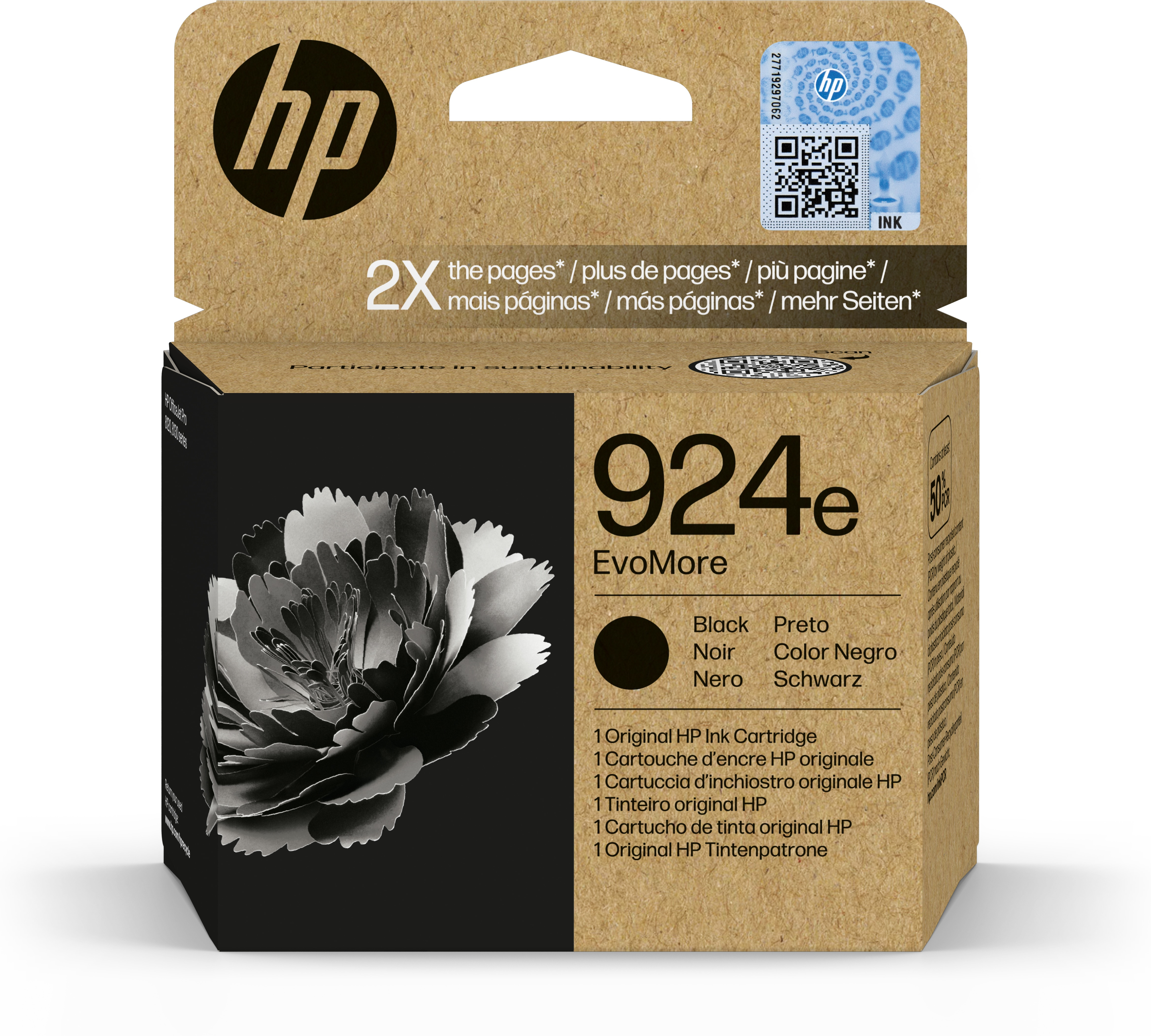 foto del prodotto hp cartuccia di inchiostro nero originale 924e evomore