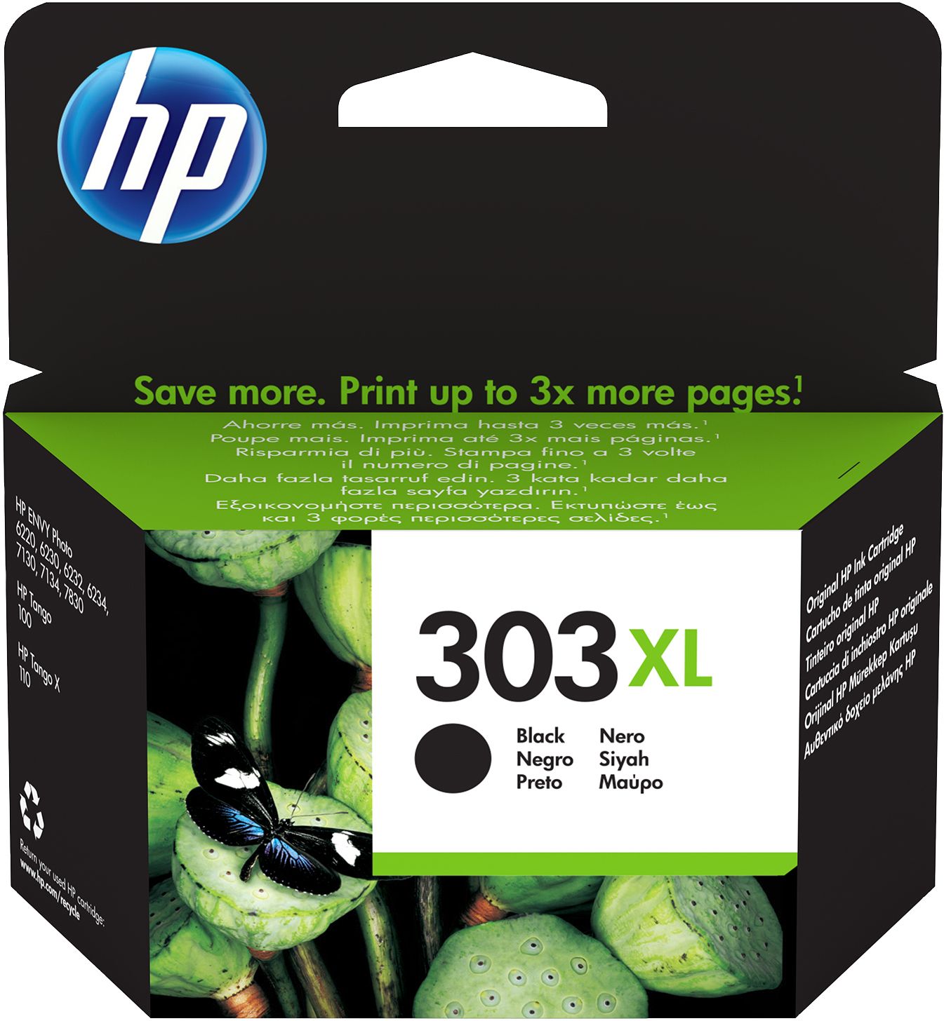 foto del prodotto hp cartuccia di inchiostro nero originale ad alta capacit 303xl