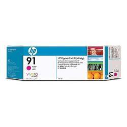 foto del prodotto hp cartuccia di inchiostro pigmentato magenta originale designjet 91 da 775 ml