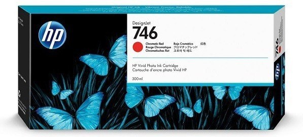 foto del prodotto hp cartuccia di inchiostro rosso cromatico 746 designjet da 300 ml