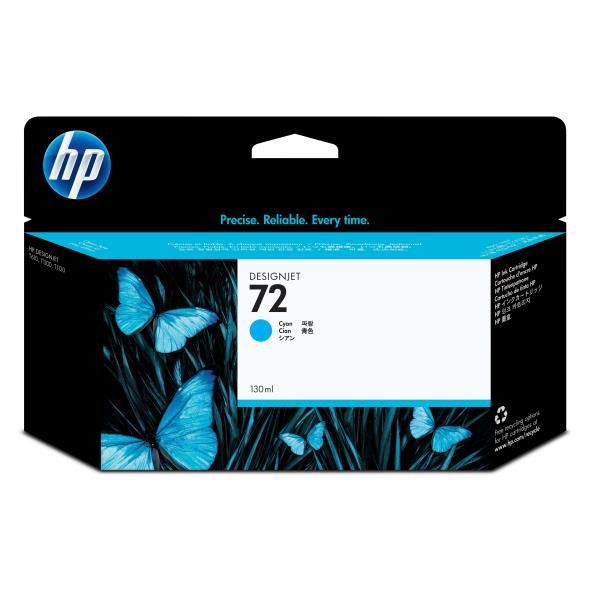 foto del prodotto hp cartuccia inchiostro ciano 72, 130 ml