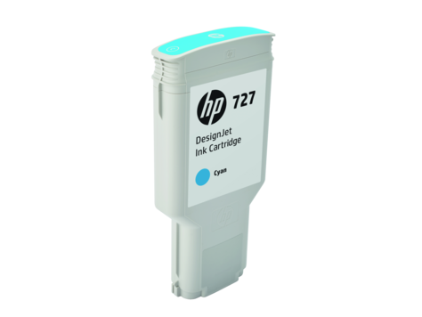 foto del prodotto hp cartuccia inchiostro ciano designjet 727, 300 ml