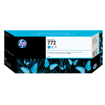 foto del prodotto hp cartuccia inchiostro ciano designjet 772, 300 ml