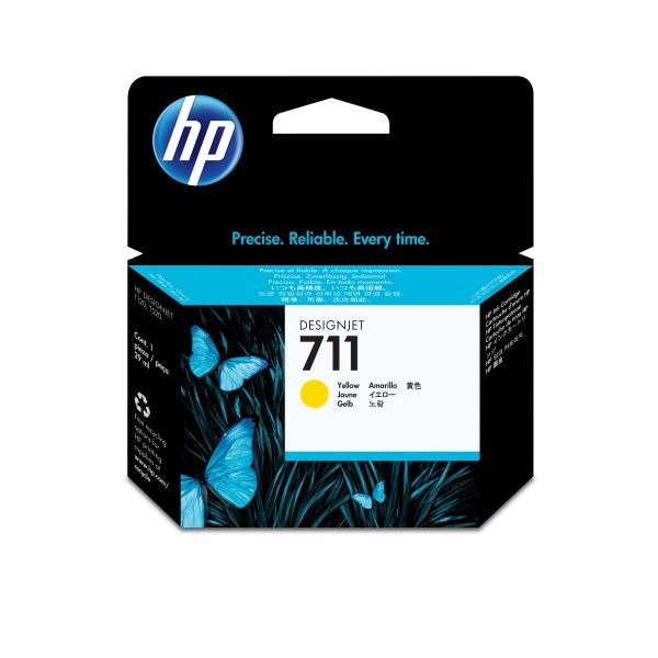 foto del prodotto hp cartuccia inchiostro giallo designjet 711, 29 ml