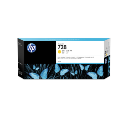 foto del prodotto hp cartuccia inchiostro giallo designjet 728, 300 ml