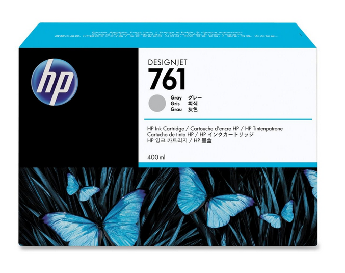 foto del prodotto hp cartuccia inchiostro grigio designjet 761, 400 ml