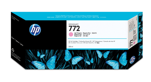 foto del prodotto hp cartuccia inchiostro magenta chiaro designjet 772, 300 ml