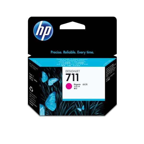 foto del prodotto hp cartuccia inchiostro magenta designjet 711, 29 ml