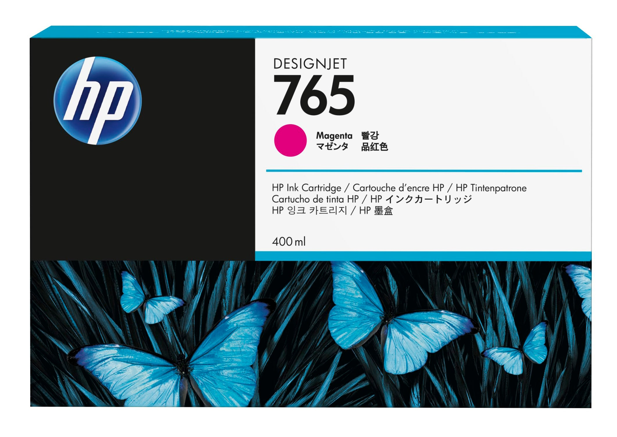 foto del prodotto hp cartuccia inchiostro magenta designjet 765, 400 ml