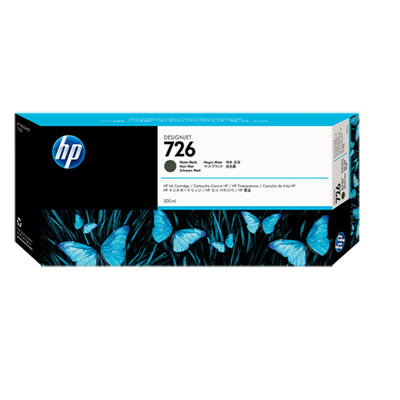 foto del prodotto hp cartuccia inchiostro nero opaco designjet 726, 300 ml