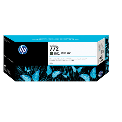 foto del prodotto hp cartuccia inchiostro nero opaco designjet 772, 300 ml