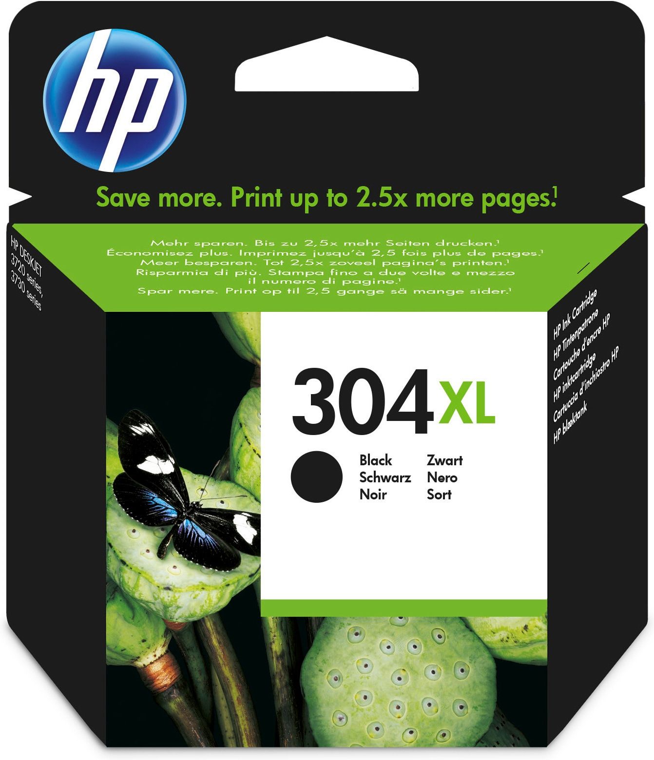 foto del prodotto hp cartuccia inchiostro originale nero 304xl