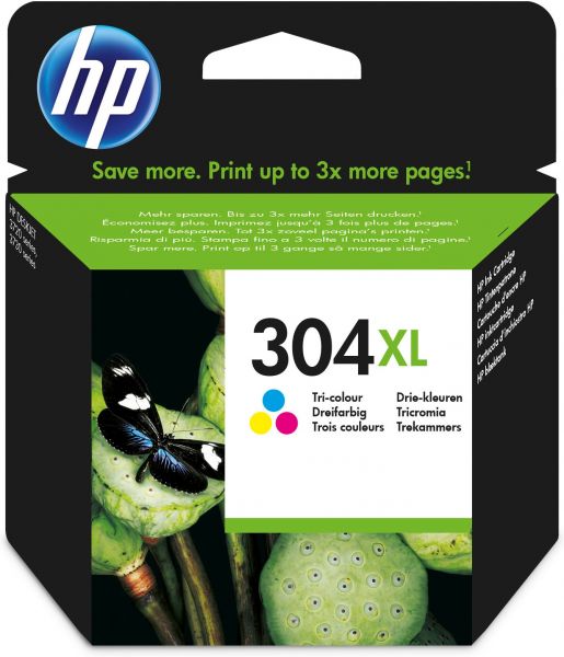 foto del prodotto hp cartuccia inchiostro originale tricromia 304xl