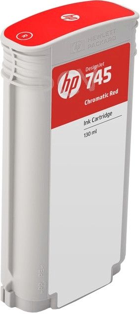 foto del prodotto hp cartuccia inchiostro rosso cromatico designjet 745, 130 ml
