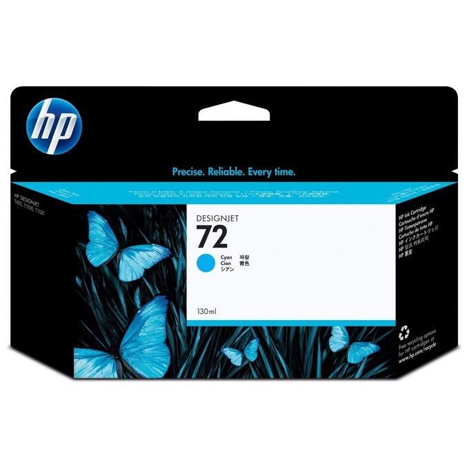 foto del prodotto hp cartuccia ink n.72 ciano 130ml