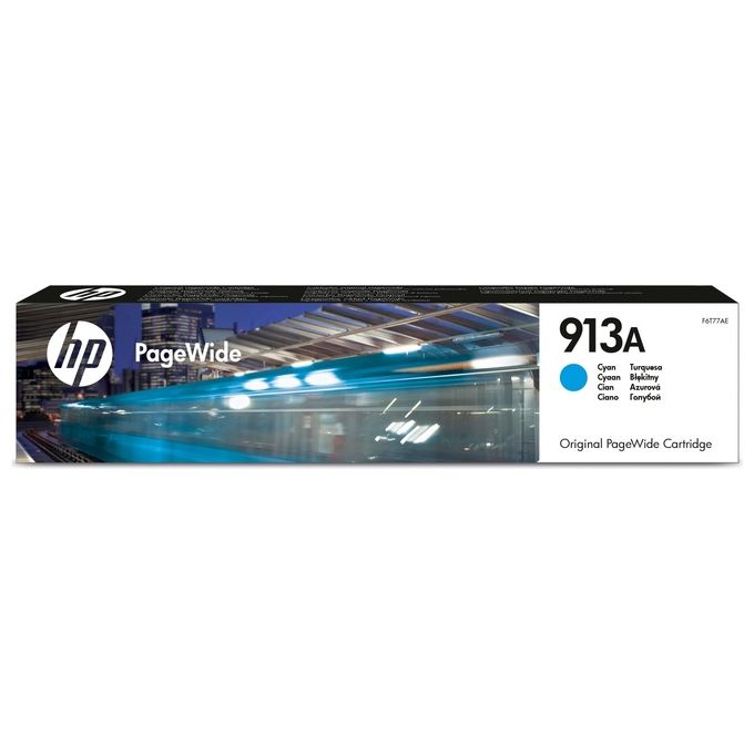 foto del prodotto hp cartuccia originale 913a ciano pagewide