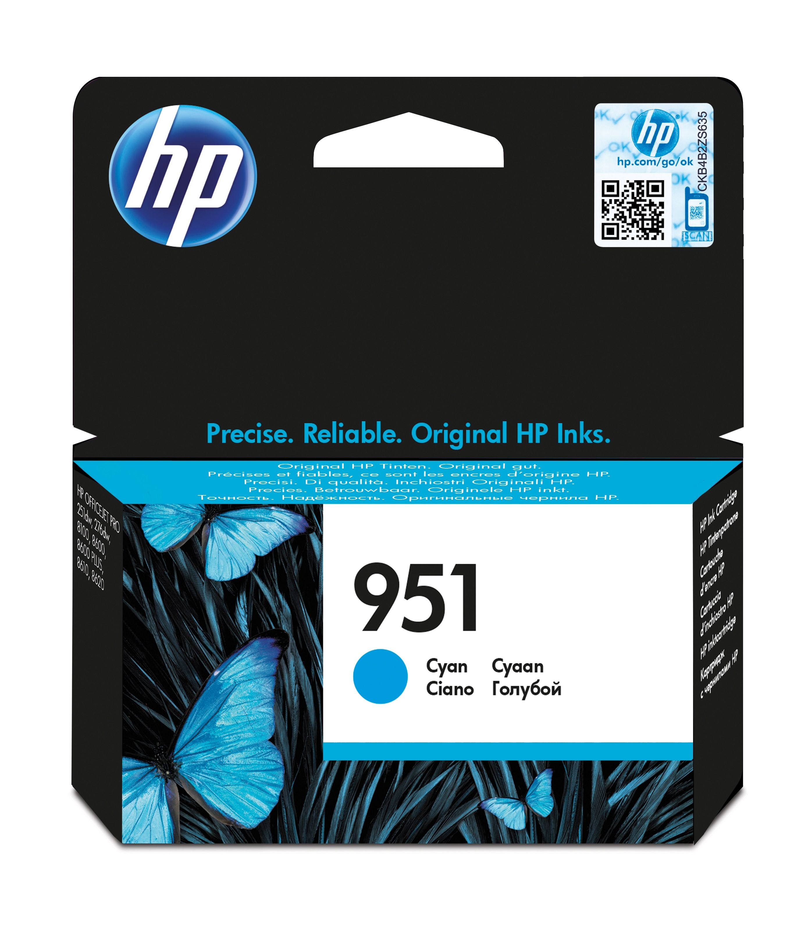 foto del prodotto hp cartuccia originale inchiostro ciano 951