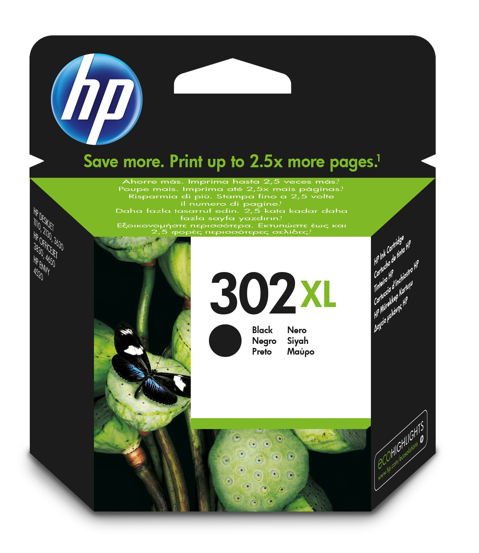foto del prodotto hp cartuccia originale inchiostro nero ad alta capacit 302xl