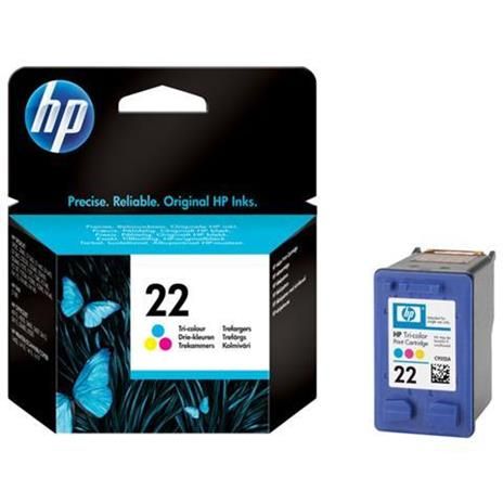 foto del prodotto hp cartuccia originale inchiostro tricromia 22