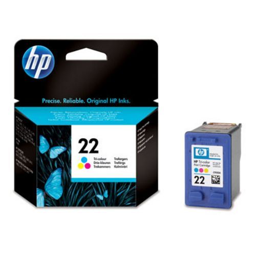 foto del prodotto hp cartuccia originale inchiostro tricromia 22