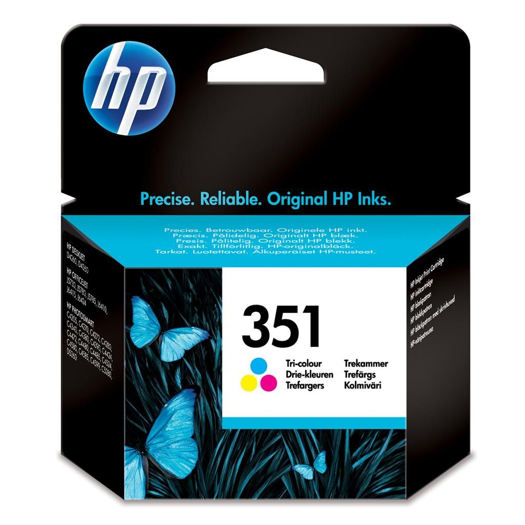 foto del prodotto hp cartuccia originale inchiostro tricromia 351
