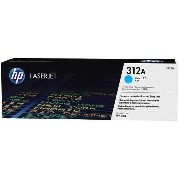 foto del prodotto hp cartuccia toner ciano laserjet 312a