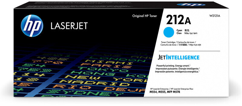 foto del prodotto hp cartuccia toner ciano originale laserjet 212a
