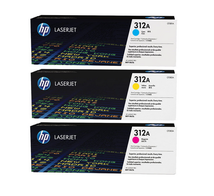 foto del prodotto hp cartuccia toner ciano tri pack 312a