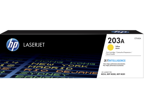 foto del prodotto hp cartuccia toner giallo originale laserjet 203a