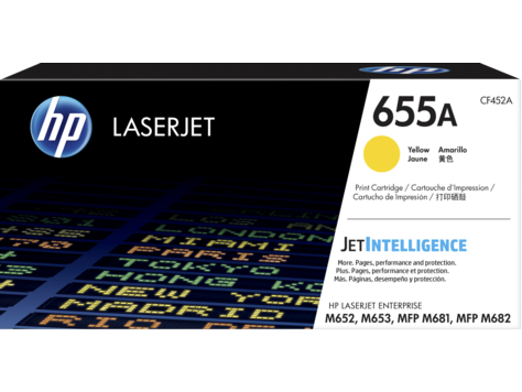 foto del prodotto hp cartuccia toner giallo originale laserjet 655a