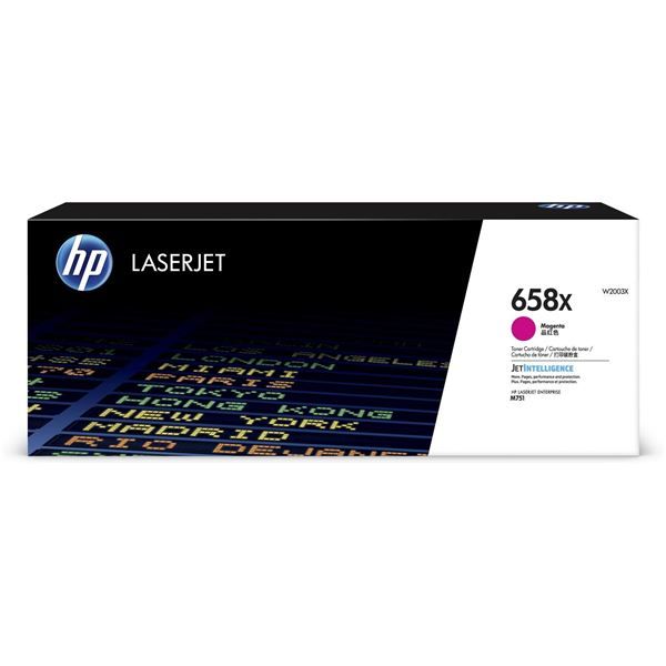 foto del prodotto hp cartuccia toner magenta originale laserjet 658x ad alta capacit 