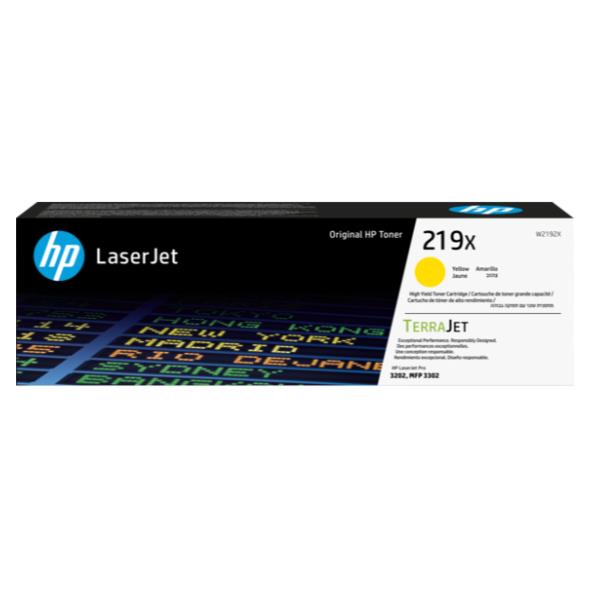 foto del prodotto hp cartuccia toner originale ad alta capacit laserjet 219x giallo