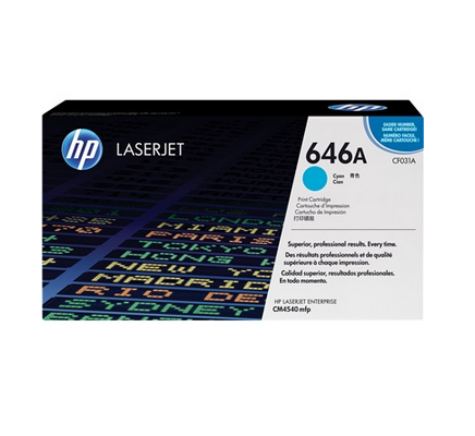 foto del prodotto hp cartuccia toner originale ciano laserjet 646a