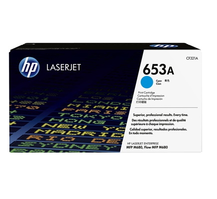 foto del prodotto hp cartuccia toner originale ciano laserjet 653a