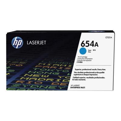 foto del prodotto hp cartuccia toner originale ciano laserjet 654a
