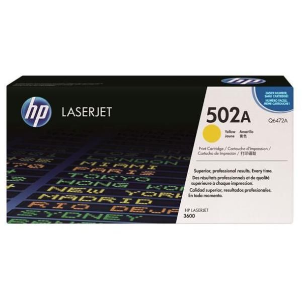 foto del prodotto hp cartuccia toner originale giallo laserjet 502a