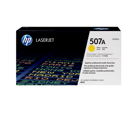 foto del prodotto hp cartuccia toner originale giallo laserjet 507a