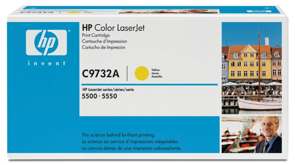 foto del prodotto hp cartuccia toner originale giallo laserjet 645a