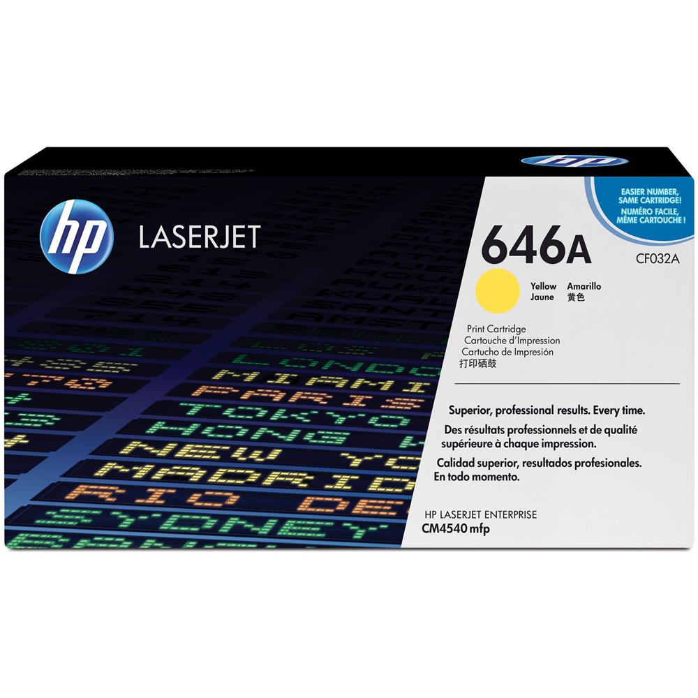 foto del prodotto hp cartuccia toner originale giallo laserjet 646a
