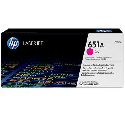 foto del prodotto hp cartuccia toner originale magenta laserjet 651a