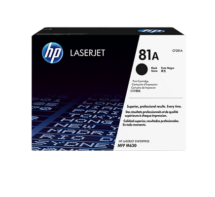 foto del prodotto hp cartuccia toner originale nero 81a laserjet