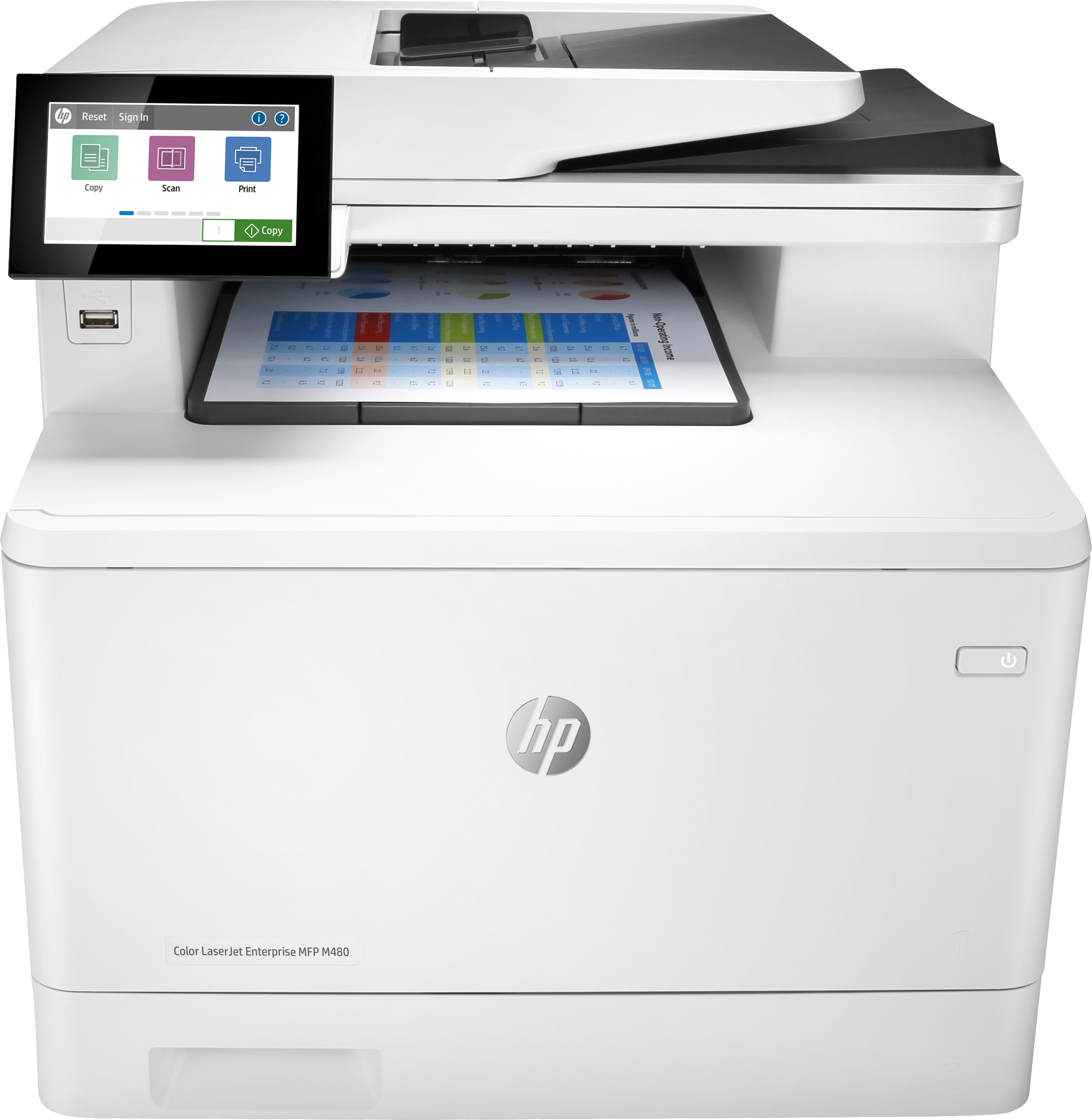 foto del prodotto hp color laserjet enterprise stampante multifunzione enterprise color laserjet m480f
