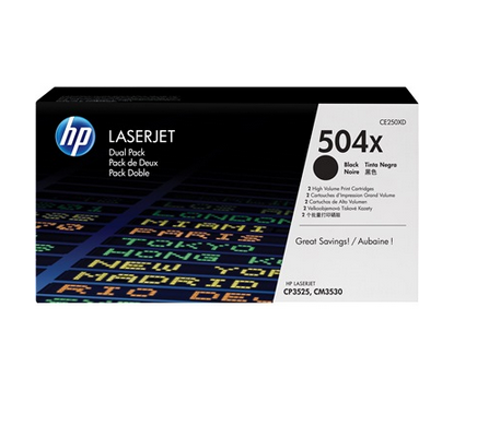 foto del prodotto hp confezione da 2 cartucce originali di toner nero ad alta capacit laserjet 504x