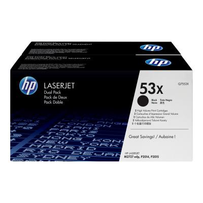 foto del prodotto hp confezione da 2 cartucce originali di toner nero ad alta capacit laserjet 53x