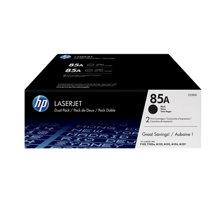 foto del prodotto hp confezione da 2 cartucce originali di toner nero laserjet 85a