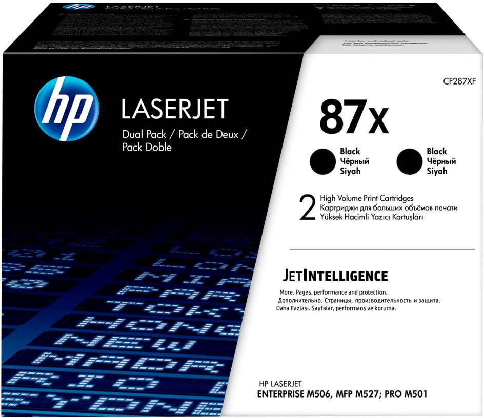 foto del prodotto hp confezione da 2 cartucce toner nero originale ad alta capacit laserjet 87x