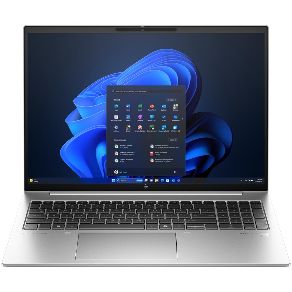 foto del prodotto hp elitebook 860 16 inch g11 notebook pc wolf pro security edition intel core ultra 7 155h computer portatile 40,6 cm 16 wuxga 32 gb ddr5 sdram 1 tb ssd wi fi 6e 802.11ax windows 11 pro argento