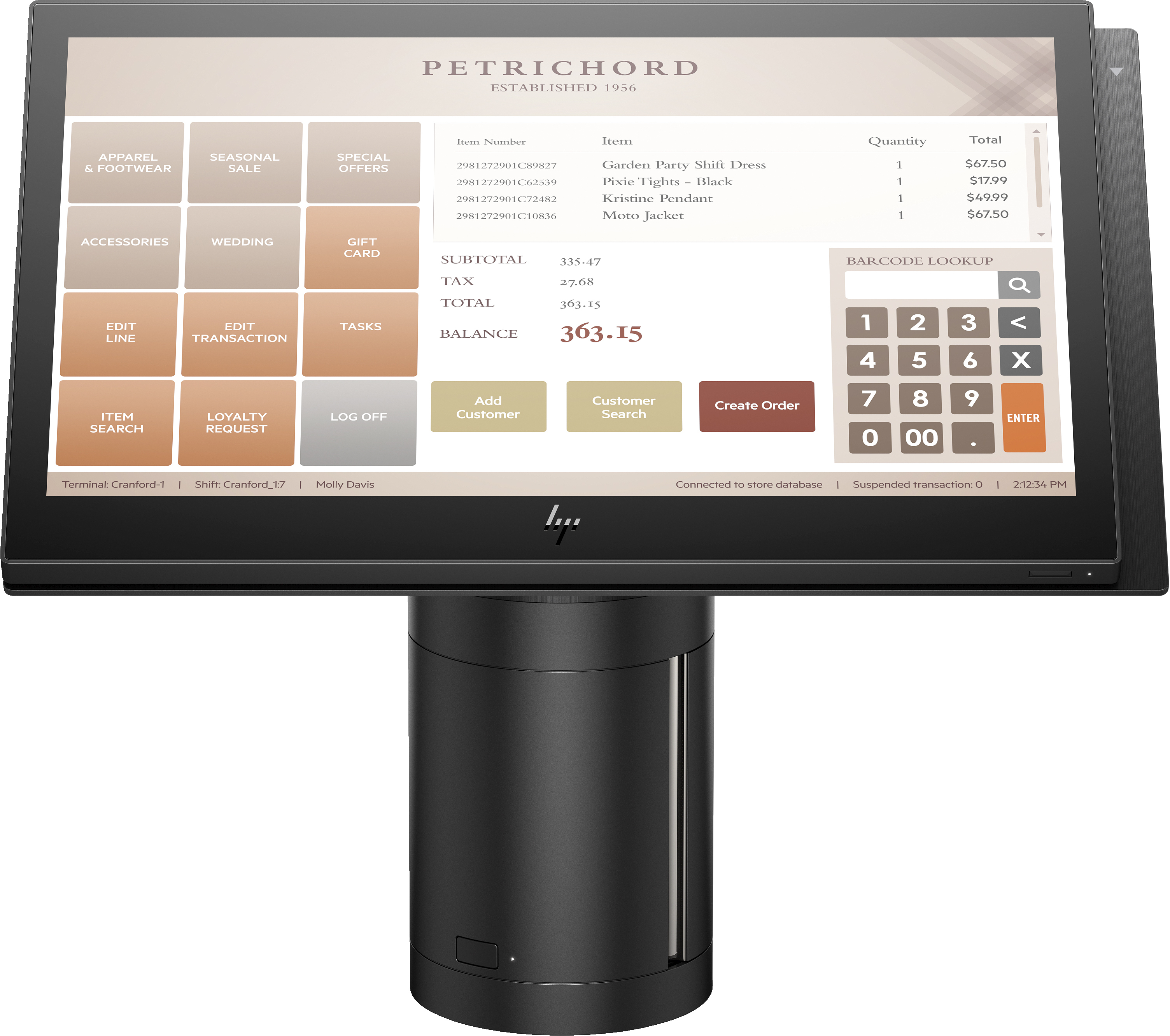 foto del prodotto hp engage one all in one system model 141